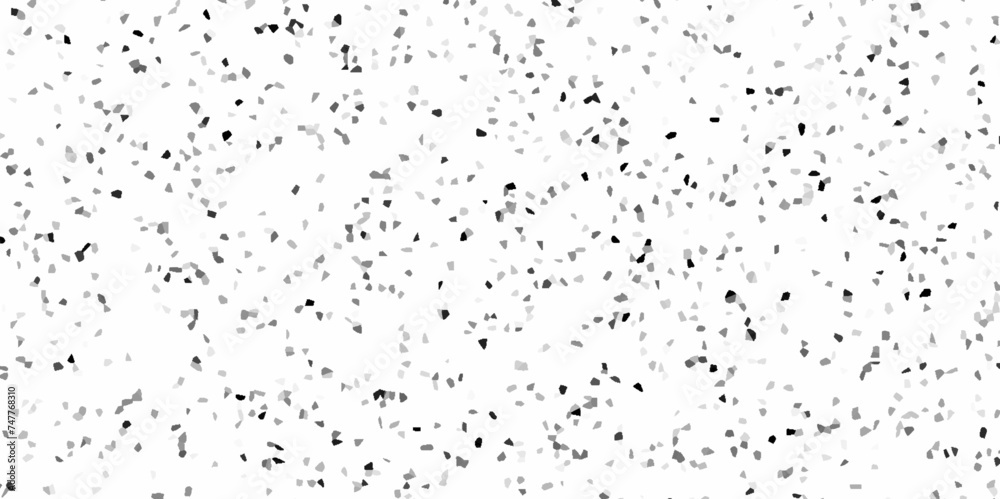 Wall terrazzo texture colorful, white of stone granite black, white background. Quartz surface white for bathroom or kitchen co backdrop textured illustration. Geometric background.