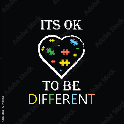 Autism Graphic Tshirt Design Autism Awareness Day retro custom autism autistic heart love