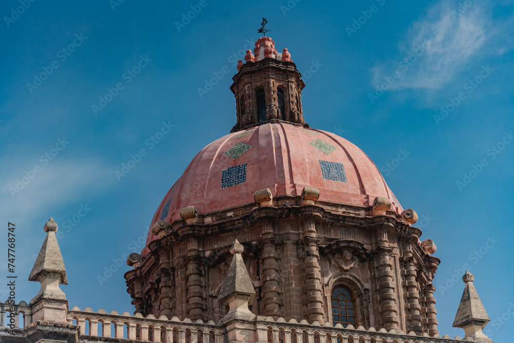 Located in the Central region of Mexico, the colorful city of Queretaro offers notable examples of colonial architecture all around its downtown.