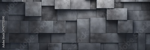 Abstract grey concrete background, banner