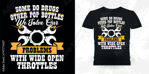 Funny Engineer Retro Vintage Mechanic T-shirt Design