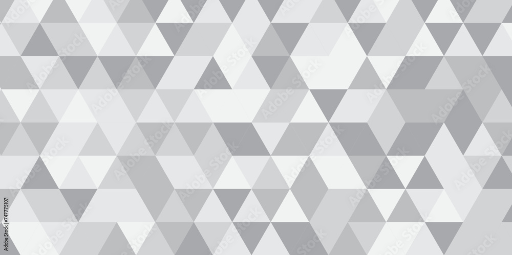 Abstract geometric white and gray background seamless mosaic and low polygon triangle texture wallpaper. Triangle shape retro wall grid pattern geometric ornament tile vector square element. Abstract geometric white and gray background seamless mosaic and low polygon triangle texture wallpaper. Triangle shape retro wall grid pattern geometric ornament tile vector square element.