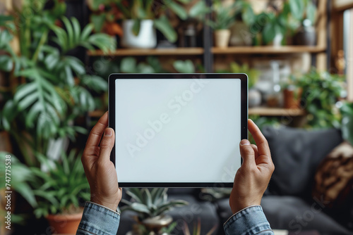 Close-up view of young male freelancer working