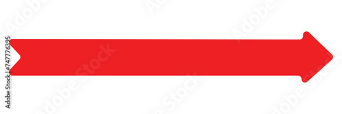 red arrow icon on white background. Vector illustration. Eps file 659. photo