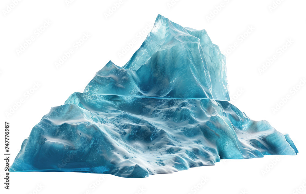 Obraz premium Iceberg isolated on transparent background