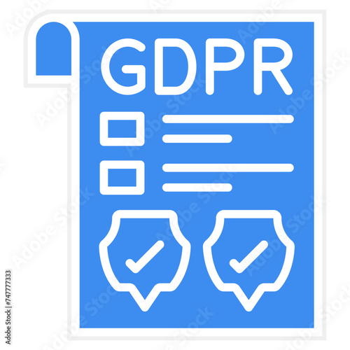 Gdpr Policy Icon Style