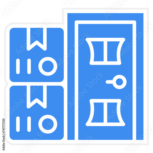 Delivery On Doorstep Icon Style