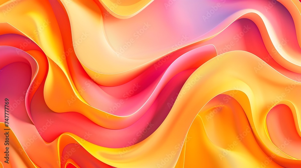 Colorful Abstract Background with Wavy Lines Colorful Abstract Background with Wavy Lines
