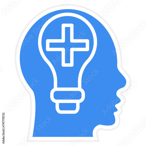 Positive Thinking Icon Style