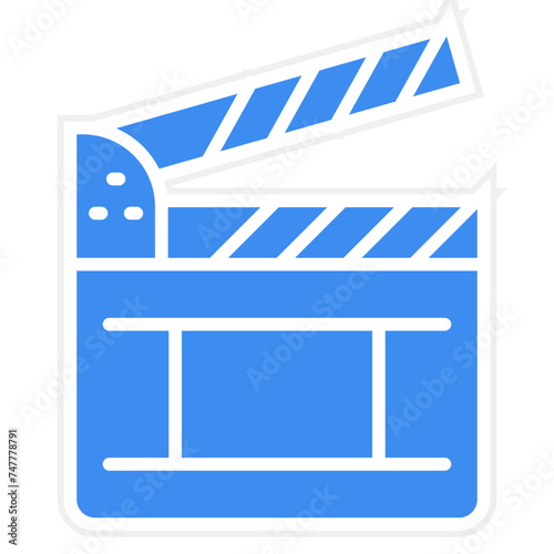 Clapperboard Icon Style