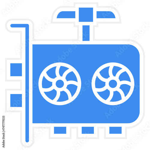 GPU Mining Icon Style