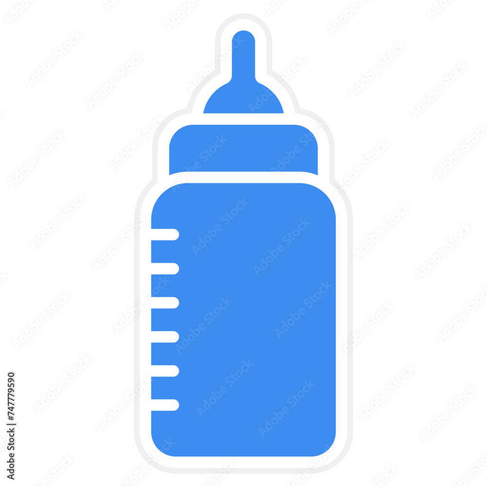 Milk Bottle Icon Style