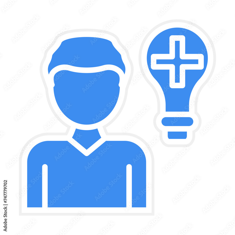 Positive Thinking Icon Style Positive Thinking Icon Style