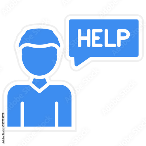 Ask For Help Icon Style