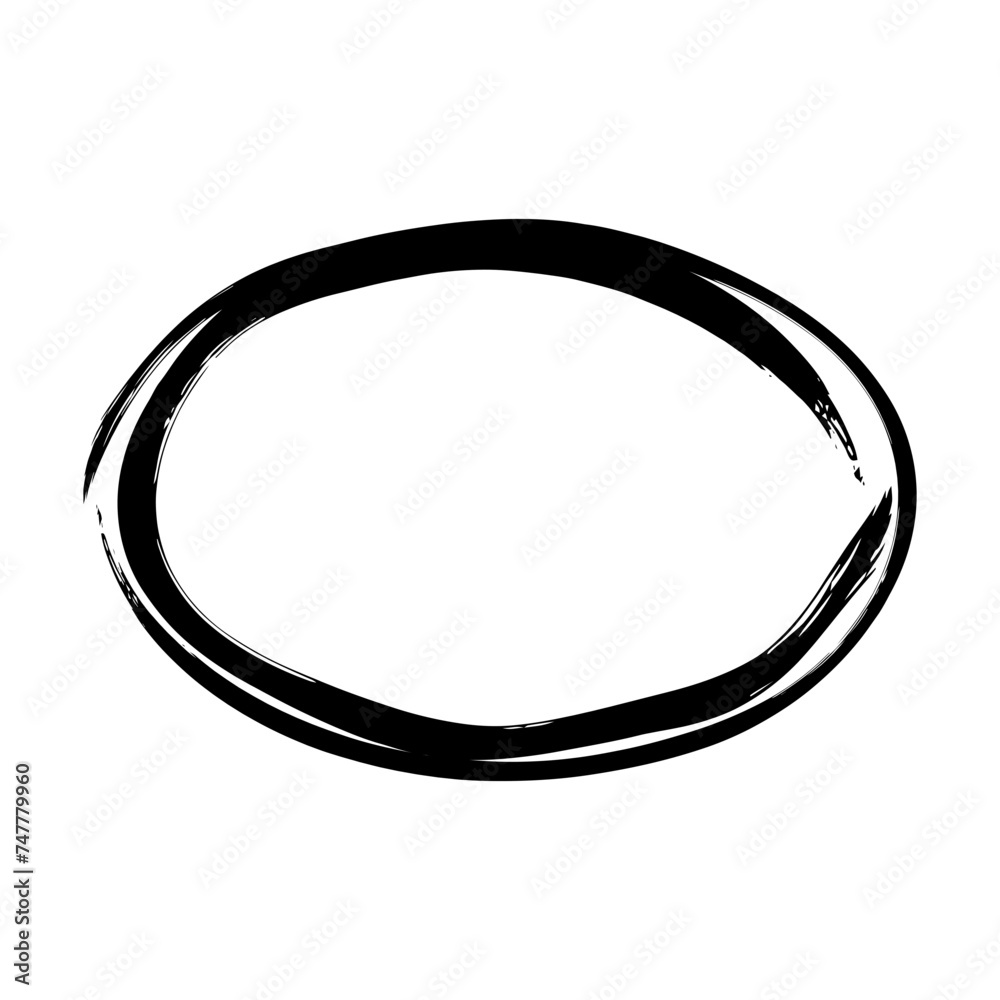 Frame ellipse, oval outline border grunge shape icon, decorative doodle element for design in vector illustration Frame ellipse, oval outline border grunge shape icon, decorative doodle element for design in vector illustration