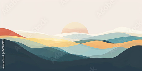 Graphic design, graphics resource digital background backdrop illustration vector, ambient minimal textured banner, generated ai © dan
