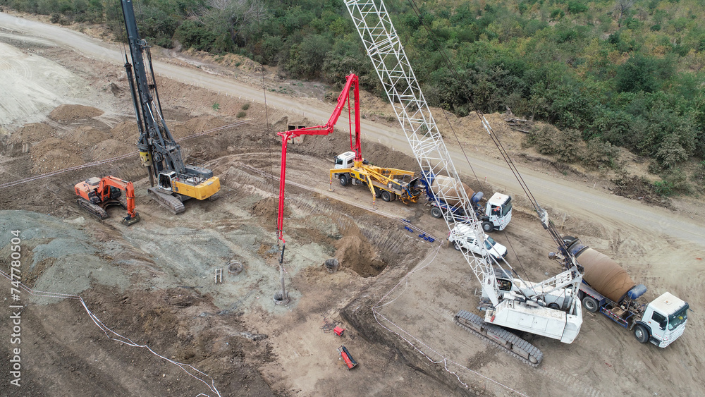 concrete works, with concrete pump concrete works, with concrete pump