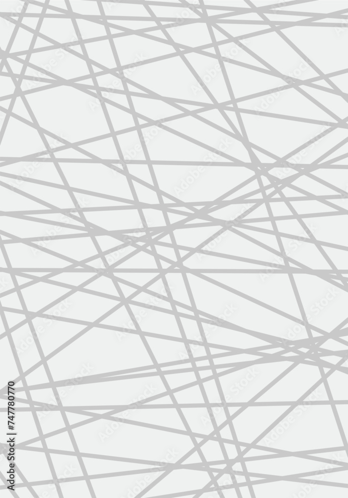 Fototapeta Intersecting Lines in grey motif. Editable Clip Art.