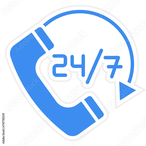 24H Support Icon Style