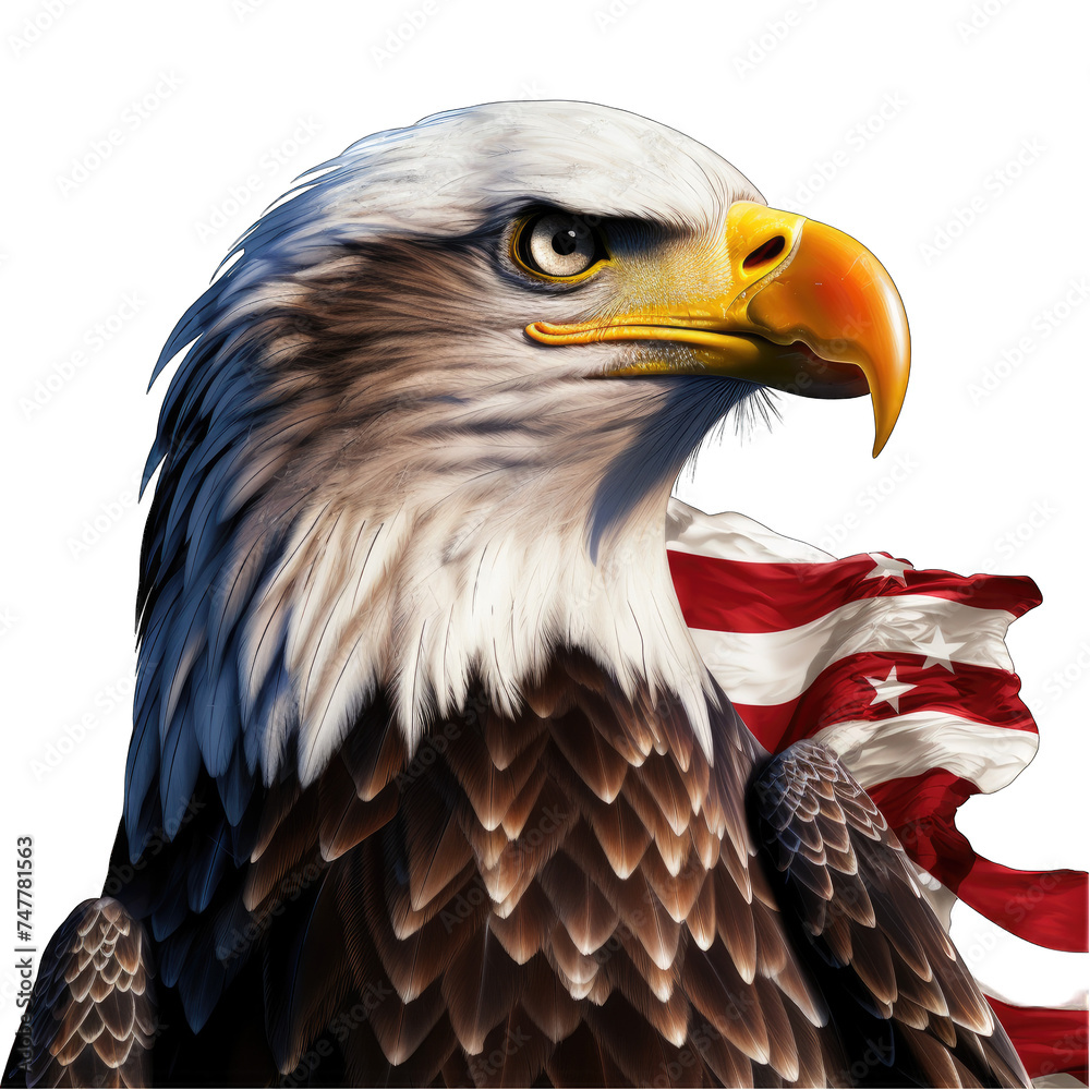 Obraz premium American Redoubtable Eagle png