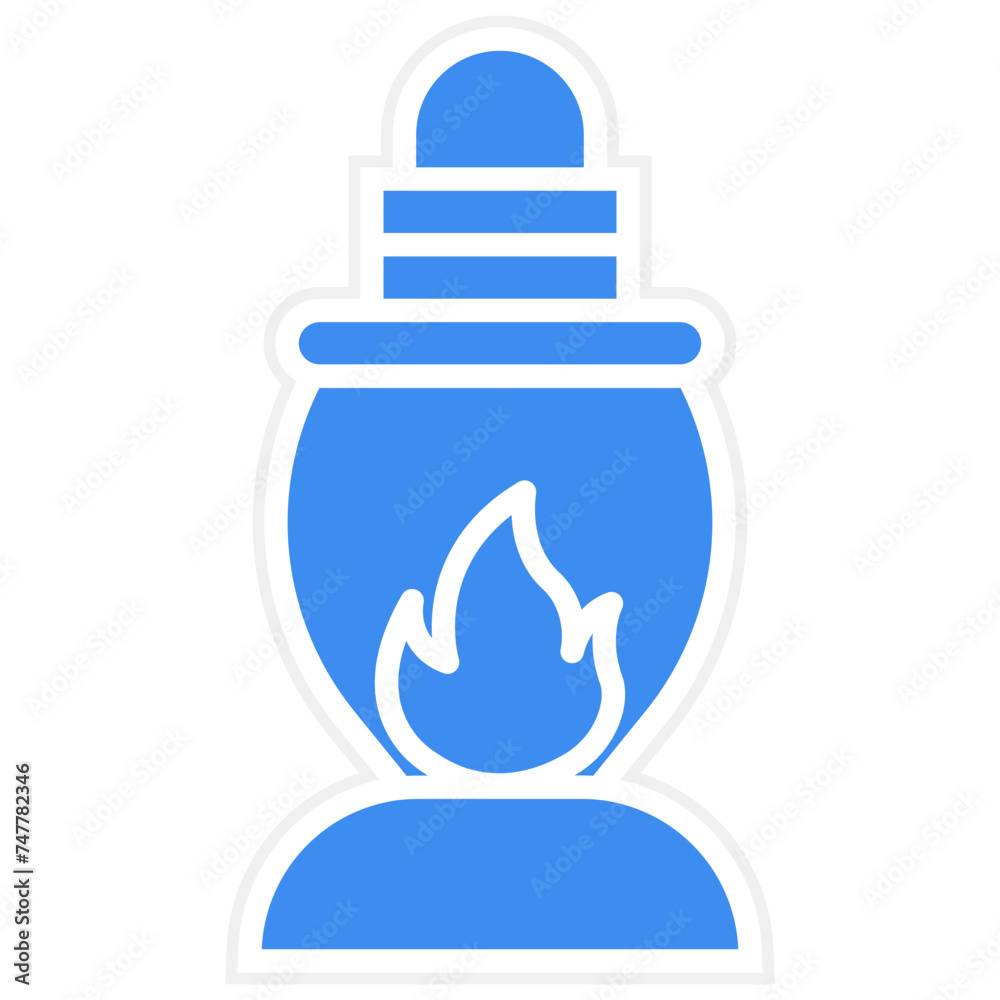 Gas Lamp Icon Style Gas Lamp Icon Style