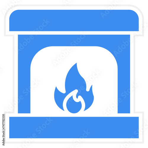 Fireplace Icon Style