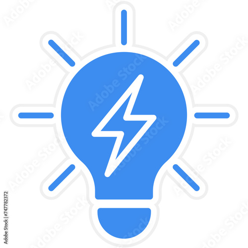 Neon Lamp Icon Style