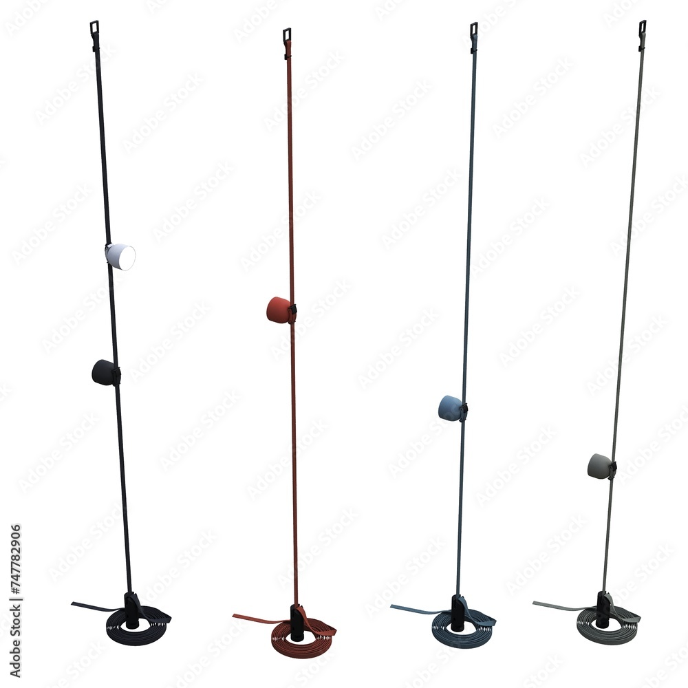 floor lamp isolated on white background, interior lighting, 3D illustration, cg render floor lamp isolated on white background, interior lighting, 3D illustration, cg render