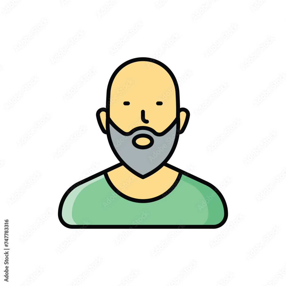 Father icon vector stock illustration