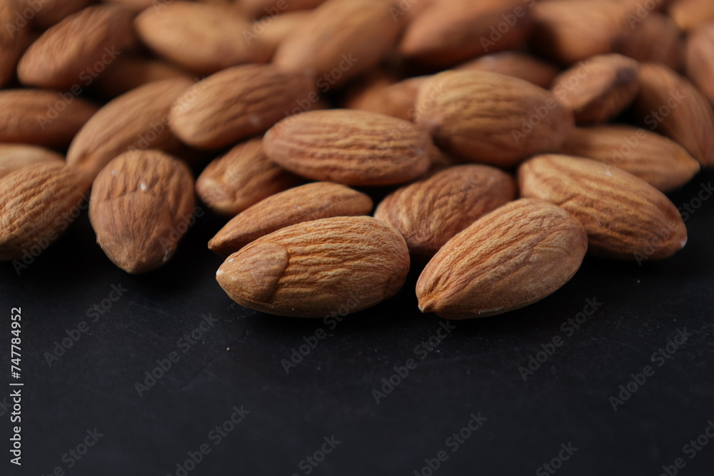 close up of almond close up of almond