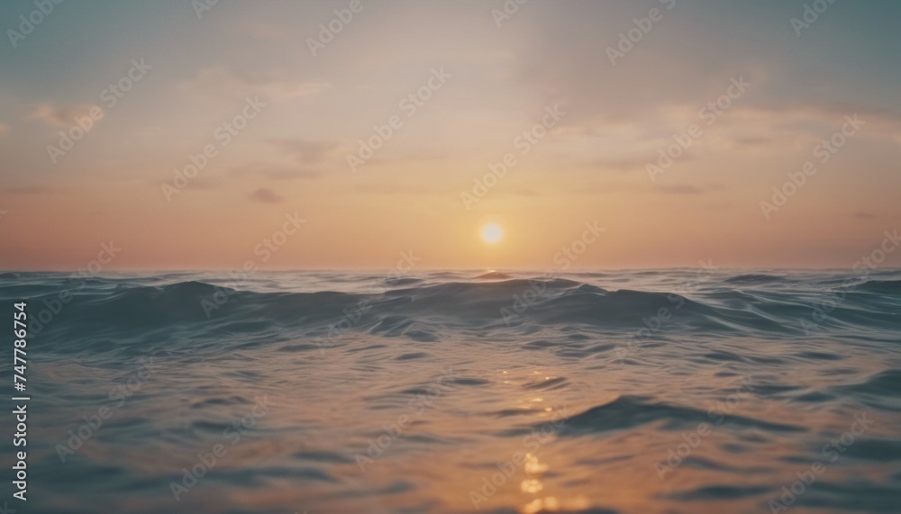 Fototapeta premium view of aesthetic morning in the ocean background image