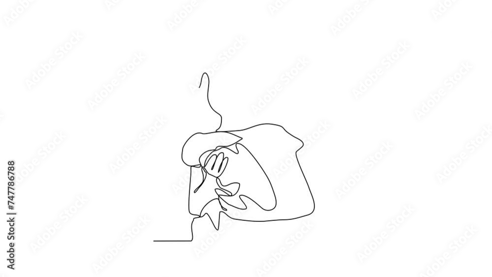 Animated self drawing of someone is playing with their pet by hugging and carrying it as video illustration. Playing with pets activity illustration in simple linear style video design concept. Animated self drawing of someone is playing with their pet by hugging and carrying it as video illustration. Playing with pets activity illustration in simple linear style video design concept.