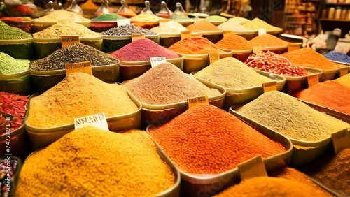 Middle east spice market photo