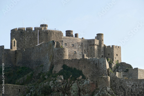 Panoramic view of Mont Orgueil Castle in Gorey, Jersey photo