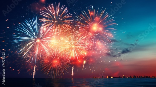 4th of July Sparkling Fireworks
