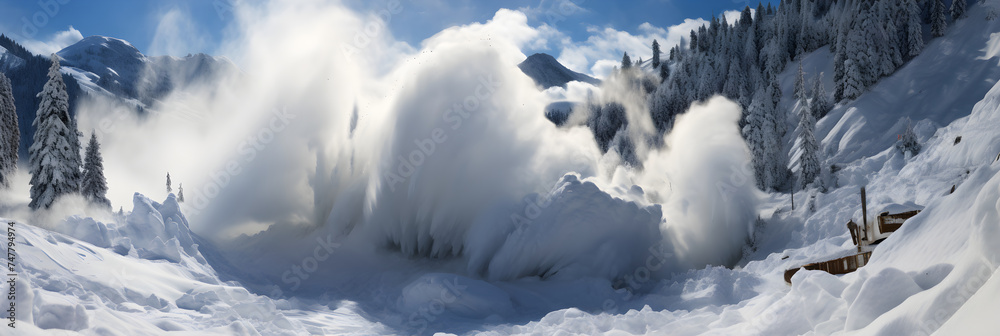 Raw Power of Winter: The Spectacular and Dangerously Stunning Avalanche Cascade