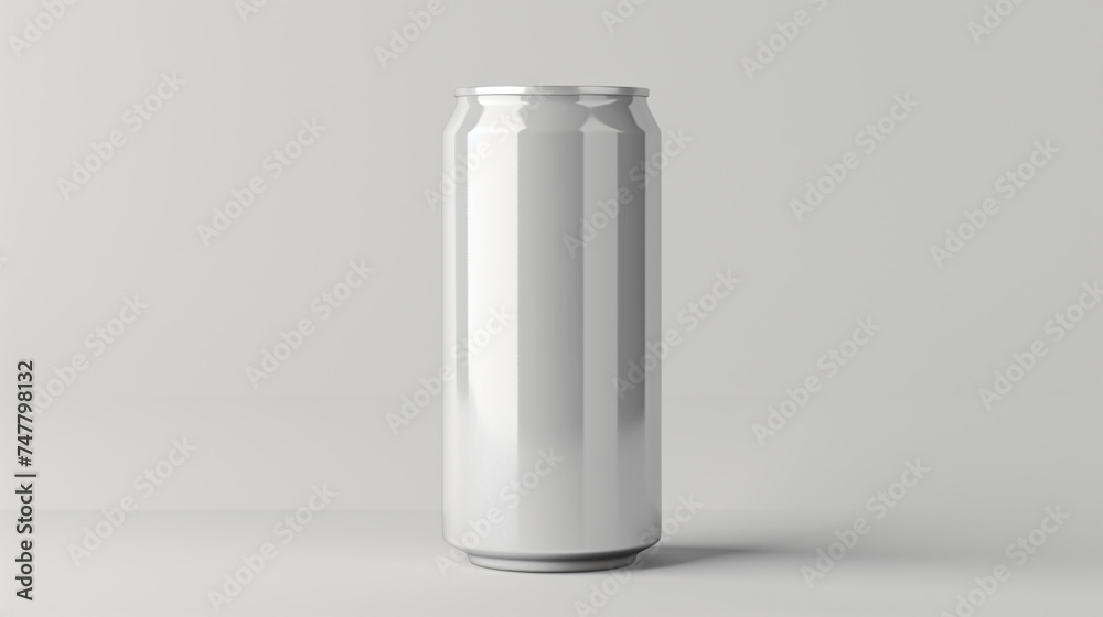 aluminum can mock up isolated on white background, concept design in product development aluminum can mock up isolated on white background, concept design in product development