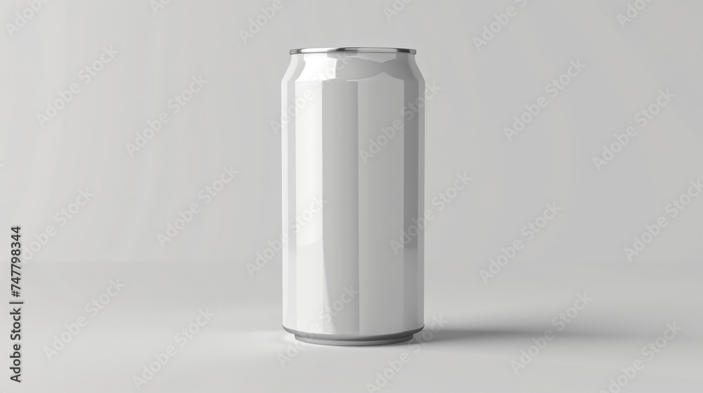 aluminum can mock up isolated on white background, concept design in product development aluminum can mock up isolated on white background, concept design in product development