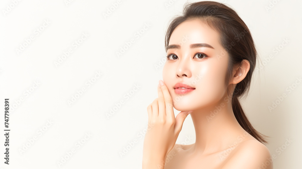 彼女の顔に触れると完璧な肌を持つ美しい若い女性。フェイシャルトリートメント。美容、美容、スパのコンセプト。
彼女の顔に触れると完璧な肌を持つ美しい若い女性。フェイシャルトリートメント。美容、美容、スパのコンセプト。