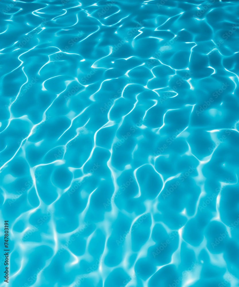 Reflection on surface blue water for background. Reflection on surface blue water for background.