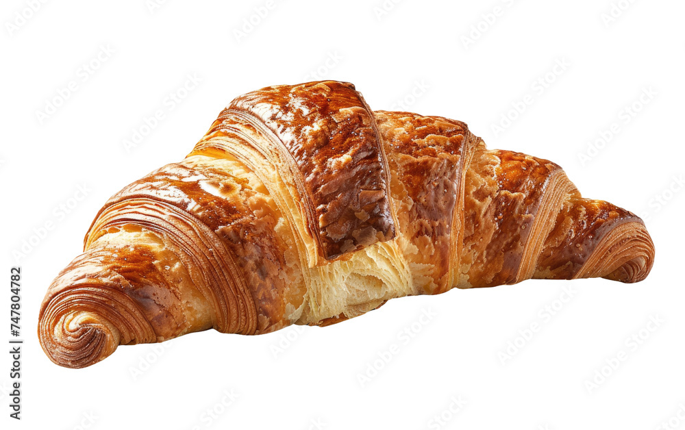 The Classic Croissant: A Delicate Treat isolated on transparent Background The Classic Croissant: A Delicate Treat isolated on transparent Background