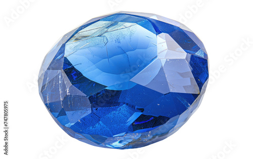 Azure Essence: 10 Variations on Sapphire isolated on transparent Background