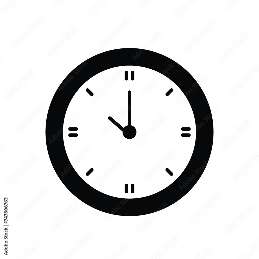 Clock icon vector stock illustration Clock icon vector stock illustration
