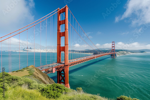 Panoramic view of the Golden Gate Bridge