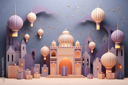 depiction of Ramadan Celebration