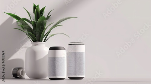 Wireless Bluetooth Speakers on a White Background