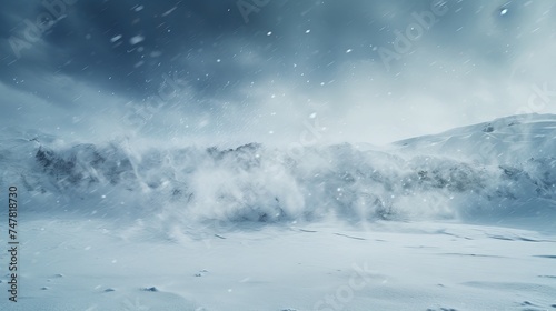 Captivating Winter Scene: Canon RF 50mm f/1.2L USM Shot of Serene Snowfall Blanketing Scenic Snowdrifts