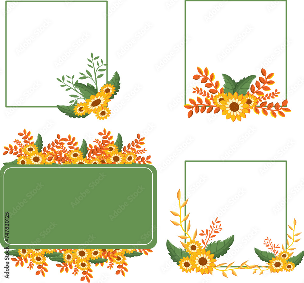 Obraz premium Elegant wedding frames