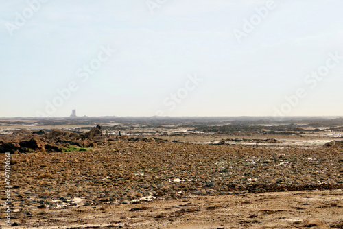 Panoramic view of the tidal zone in Jersey