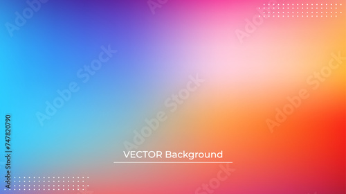 Wallpaper Mural Smooth and blurry colorful gradient mesh background. Modern bright rainbow colors. Easy editable soft colored vector banner template. Premium quality Torontodigital.ca
